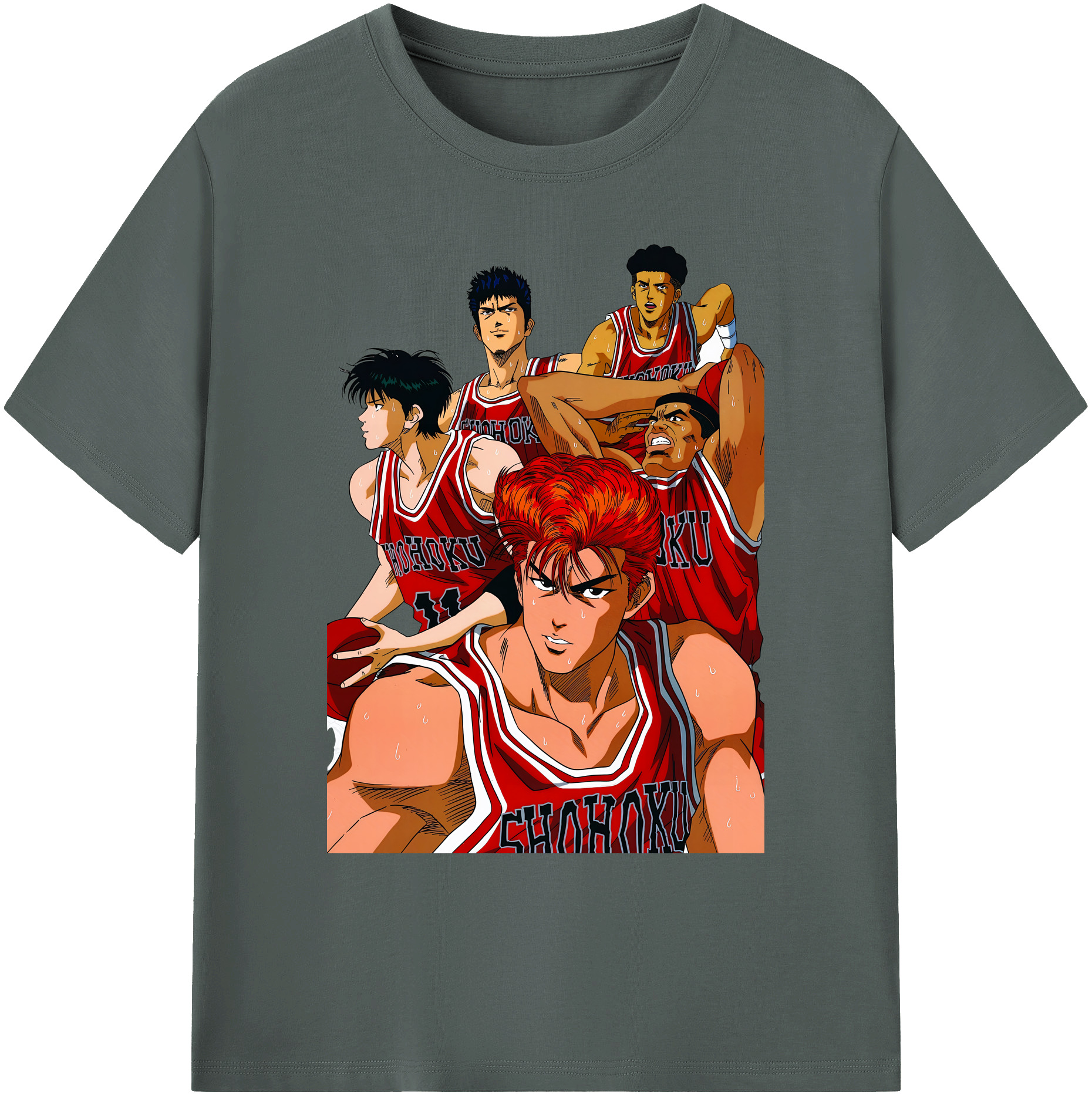 （画像用） SLAM DUNK／スラムダンク 綿100％ メンズ半袖Tシャツ｜肌触りやわらか＆通気性